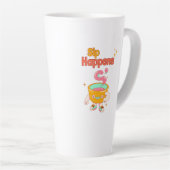 お茶を濁すユーモア ラテ マグカップ (右アングル)