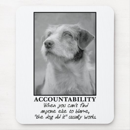 お茶を犬に預けなさい マウスパッド (正面)