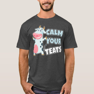 お茶を落ち着ける – おもしろい農家プレミアム Tシャツ
