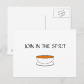 お茶を飲みながら心に入れ ポストカード (正面/裏面)