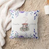 お茶を飲み、それが茶のスローガン引用文、ヴィンテージ クッション (ブランケット)