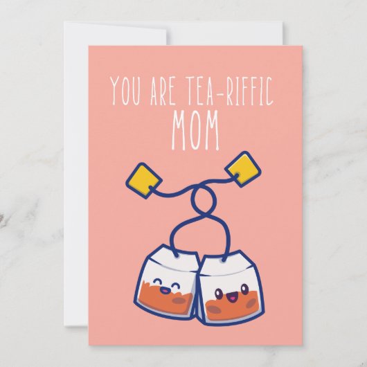 お茶を飲むお母さんデイカード シーズンカード (正面)