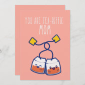 お茶を飲むお母さんデイカード シーズンカード (正面/裏面)