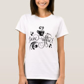 お茶を飲む人のための茶好きことわざギフトお茶 Tシャツ (正面)