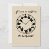 お茶を飲む人へのお茶の時間案内 招待状 (正面)