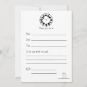 お茶を飲む人へのお茶の時間案内 招待状 (裏面)