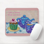 お茶を飲む時間 マウスパッド (マウス)