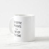 お茶を飲む瞬間 コーヒーマグカップ (正面左)