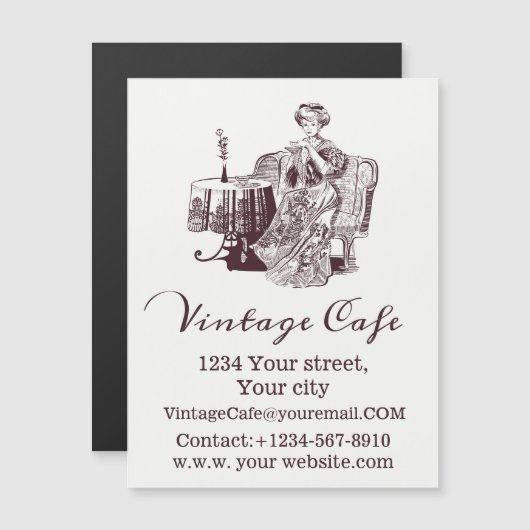 お茶を飲む (正面/裏面)