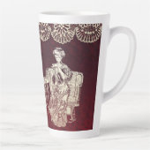 お茶を飲む カフェラテマグ (右)