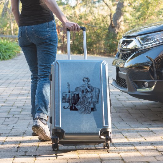 お茶を飲む シール (スーツケースインサイチュ)