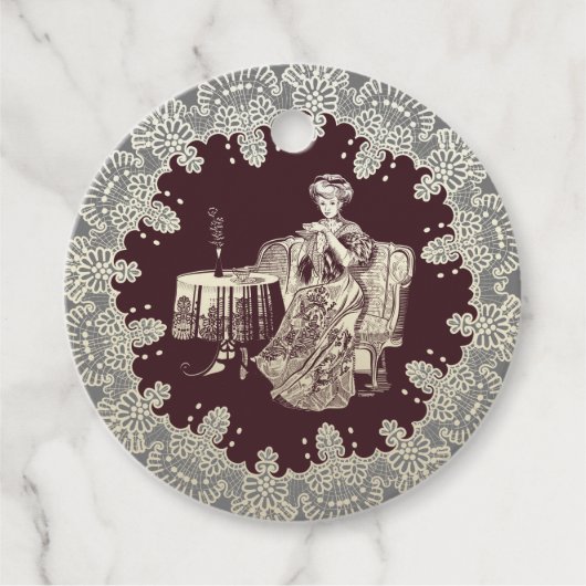 お茶を飲む フェイバータグ (正面)