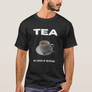 お茶を飲む Tシャツ