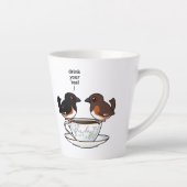 お茶を飲め カフェラテマグ (右)