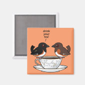 お茶を飲め マグネット (正面/裏面)