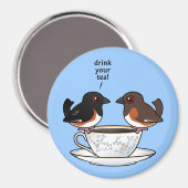 お茶を飲め マグネット (正面/裏面)