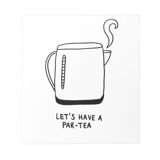 お茶を飲もう ノートパッド (正面)