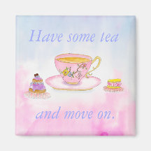 お茶を飲んで水彩茶会に移る