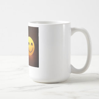 お茶を飲んで笑う コーヒーマグカップ