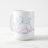 お茶を飲救み、昼寝を取る コーヒーマグカップ (正面左)