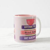 お茶を飲読み、本を楽しむ ツートーンマグカップ (正面右)