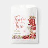 お茶を2つ、お茶の花の誕生日 フェイバーバッグ (正面)