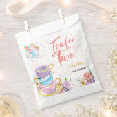 お茶を2つ、お茶の誕生日 フェイバーバッグ (クリップ留めされた状態)