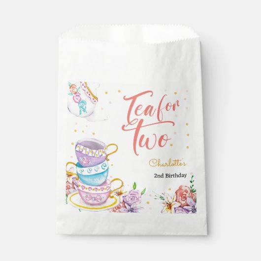 お茶を2つ、お茶の誕生日 フェイバーバッグ (正面)