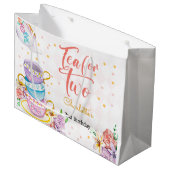 お茶を2つ、お茶の誕生日 ラージペーパーバッグ (正面アングル)