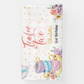 お茶を2つ、お茶の誕生日 横断幕 (縦)