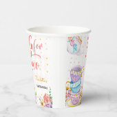 お茶を2つ、お茶の誕生日 紙コップ (右)