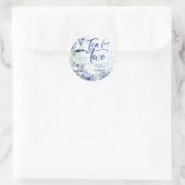 お茶を2つ、2歳の誕生日子供へ ラウンドシール (バッグ)