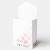 お茶を3つ、お茶の花の誕生日 フェイバーボックス (オープン)