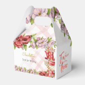 お茶を3つ、お茶の花の誕生日 フェイバーボックス (裏面サイド)