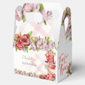 お茶を3つ、お茶の花の誕生日 フェイバーボックス (オープン)