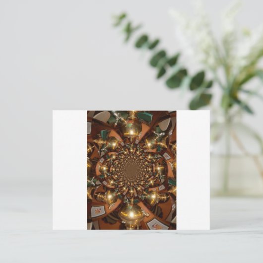 お茶エレガント文化 – ヴィンテージSamovars ポストカード (スタンド正面)