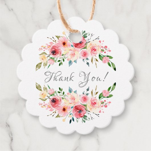 お茶エレガント赤ちゃんシャワーお願いギフトラベル フェイバータグ (正面)