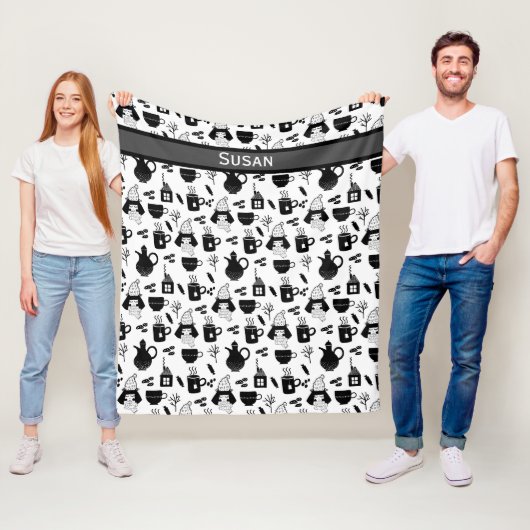 お茶ココアホットチョコレートマグカップ フリースブランケット (インサイチュ)