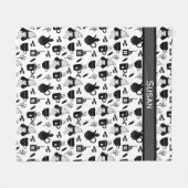 お茶ココアホットチョコレートマグカップ フリースブランケット (正面(横))