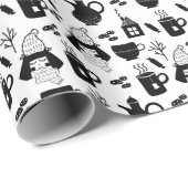 お茶ココアホットチョコレートマグカップ ラッピングペーパー (ロールコーナー)