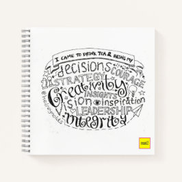 お茶コムメモ帳を飲む ノートブック