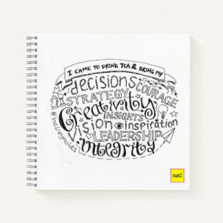 お茶コムメモ帳を飲む ノートブック