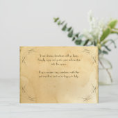 お茶ステンドヴィンテージウェディング1 – ドライブの向き エンクロージャーカード (スタンド正面)