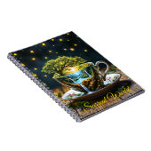 お茶セット超現実的なウォーターフォールドキッチンデコールアート ノートブック (右側)