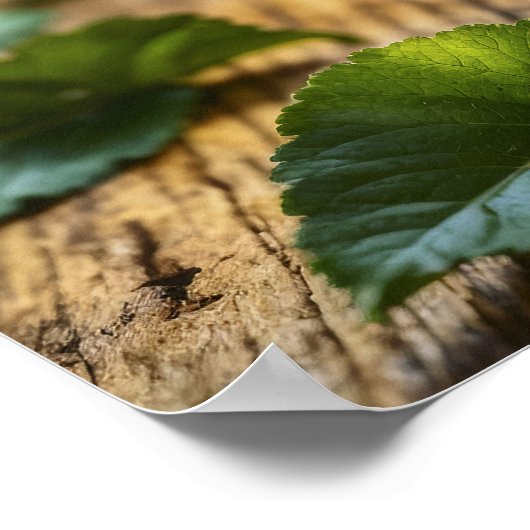 お茶セット超現実的なウォーターフォールドキッチンデコールアート ポスター (角)