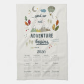 お茶タオルのカレンダー |ウォールアート | Officeの装飾 キッチンタオル (縦)