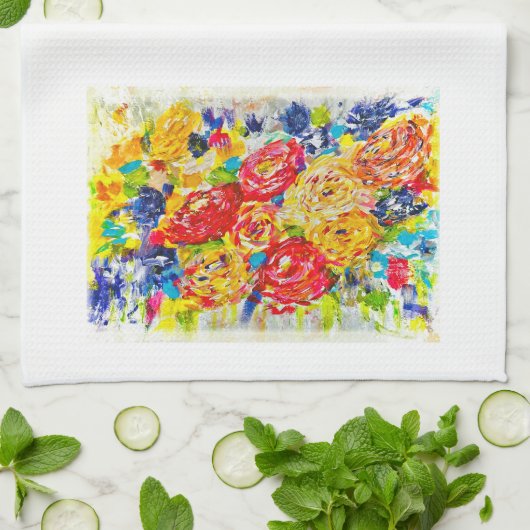 お茶タオルの印象が残る キッチンタオル (折り畳み)