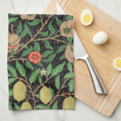 お茶タオル:ウィリアム・モリス:ジャスミン キッチンタオル (四つ折り)