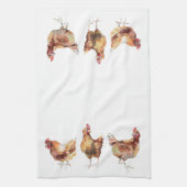 お茶タオル – 3ひよこキッフランスのチン キッチンタオル (縦)