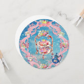 お茶パーティーお洒落デザインと美味しいデザート カード (正面/裏面インサイチュ)